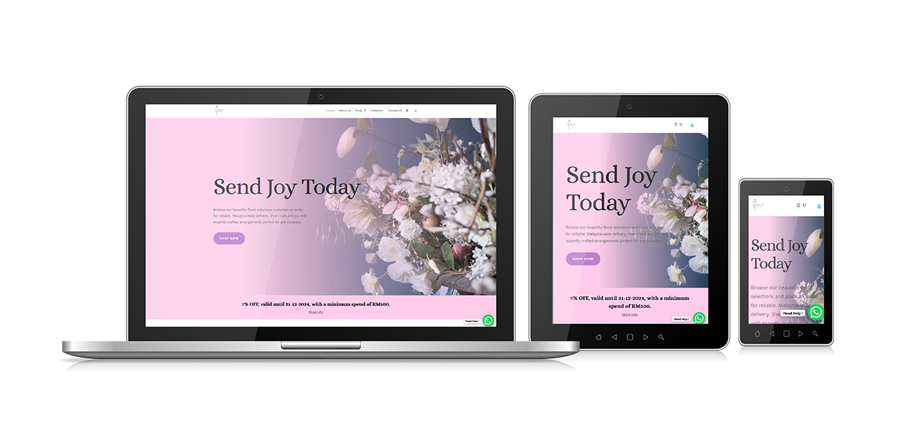 Vechny florist Website